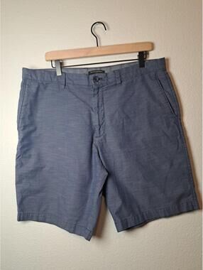 Banana Republic Shorts Mens 36 Blue Chino Flat Front 100% Cotton